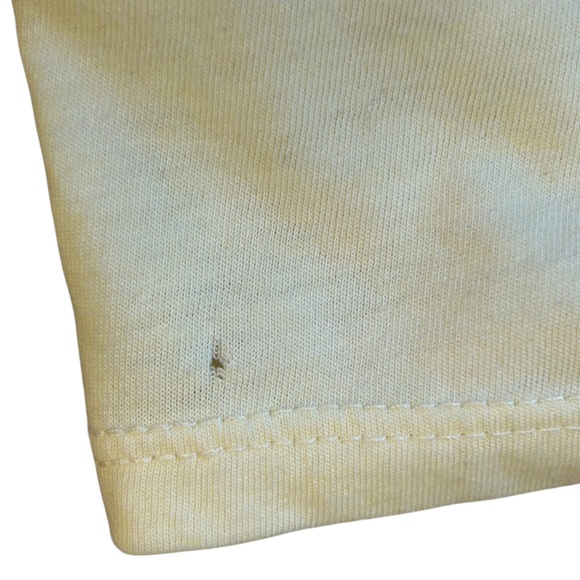 Ed Hardy Crop Light Yellow Graphic Short Sleeve Tee Size Large - Picture 4 of 7